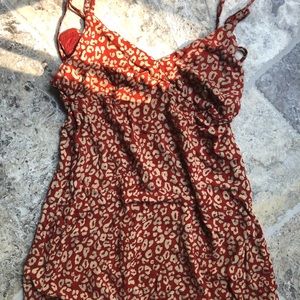 Kendall & Kylie Orange Cheetah Dress